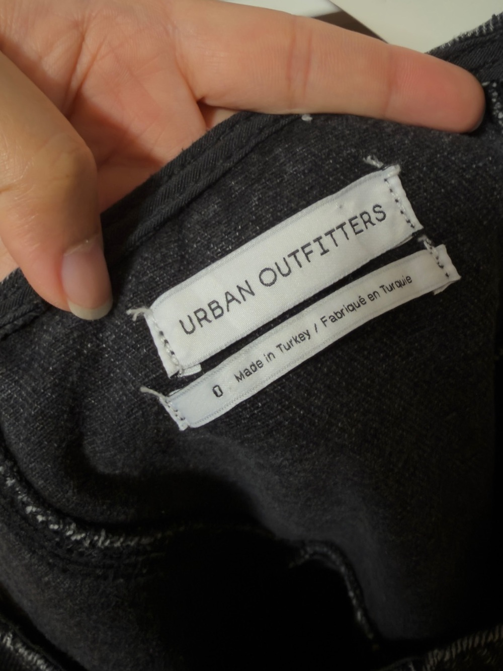 Urban Outfitters Black Denim Mini Dress